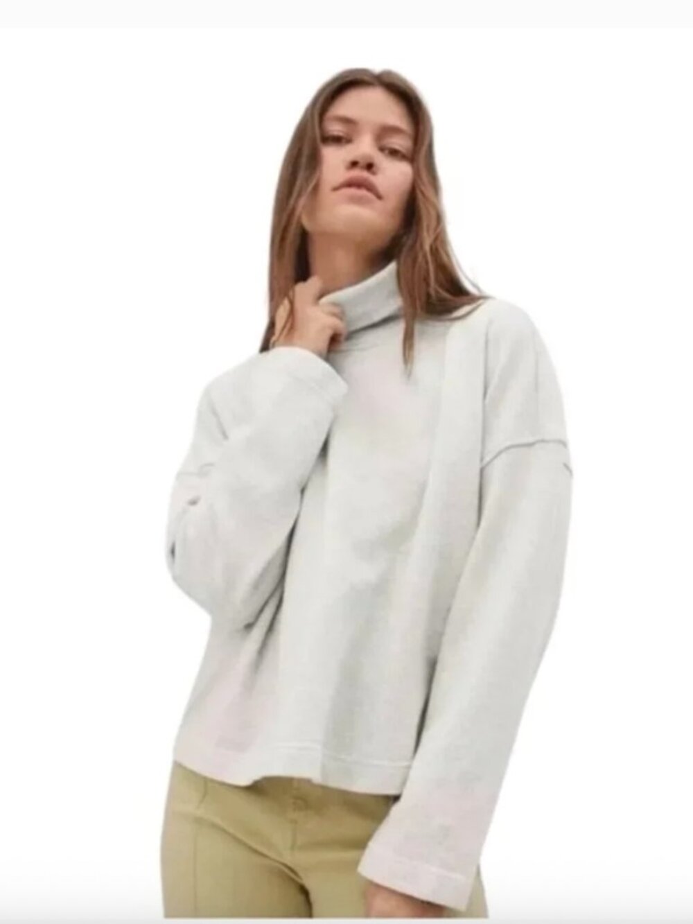Everlane Cotton Turtleneck Sweatshirt